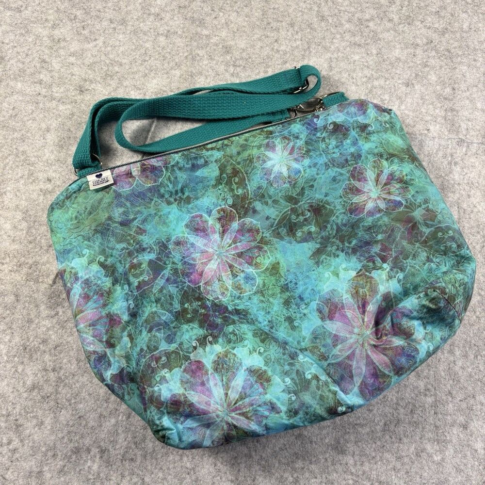 Oh My Heart Eco-Friendly Reusable Insulated Bag Tote 14" x 12" Floral Trippy